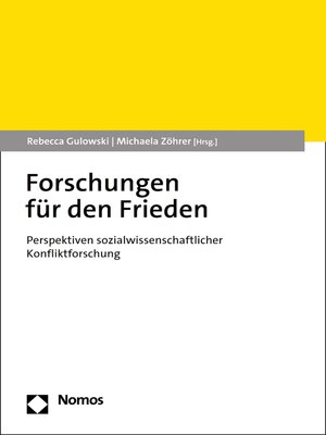 cover image of Forschungen für Frieden